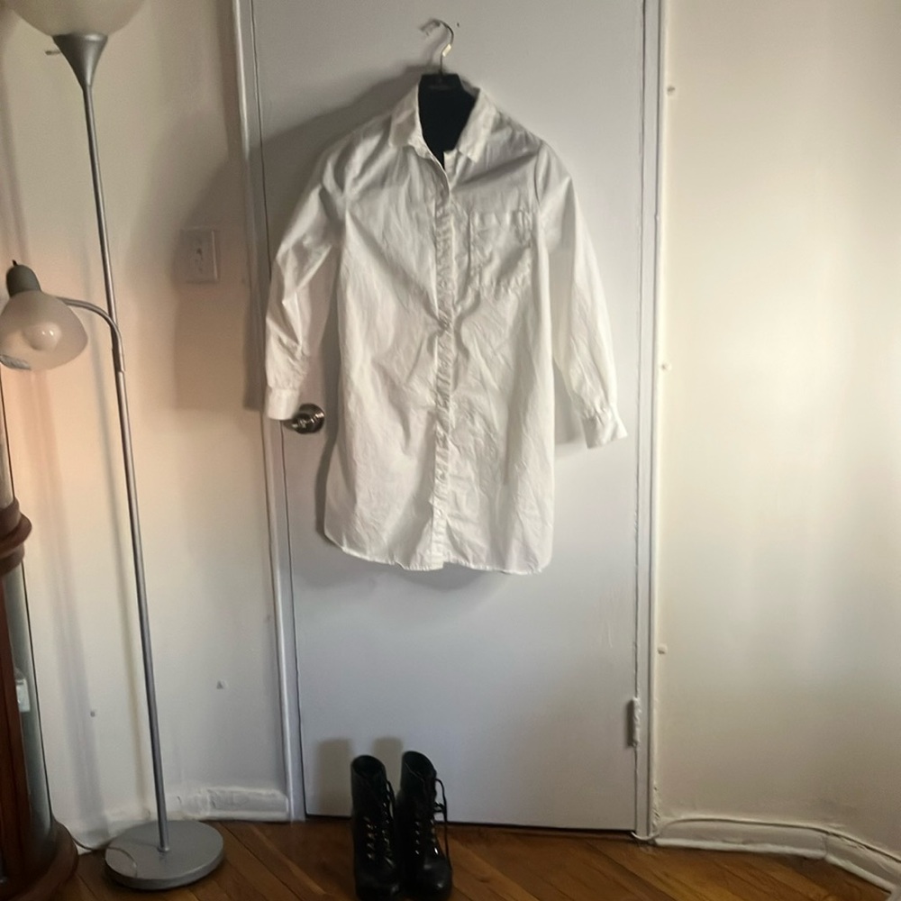 White Button-Up Shirt - Picture 2 of 4